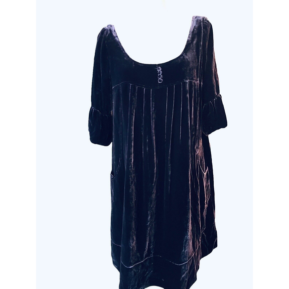 Laundry by Design dress plum velour size 8 - Picture 1 of 5